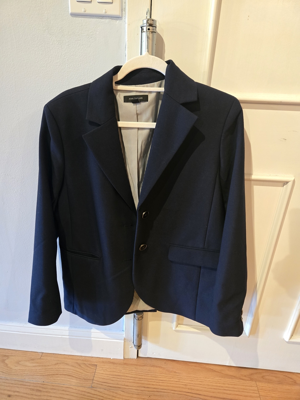 Ann Taylor Navy Women's Ponte Blazer